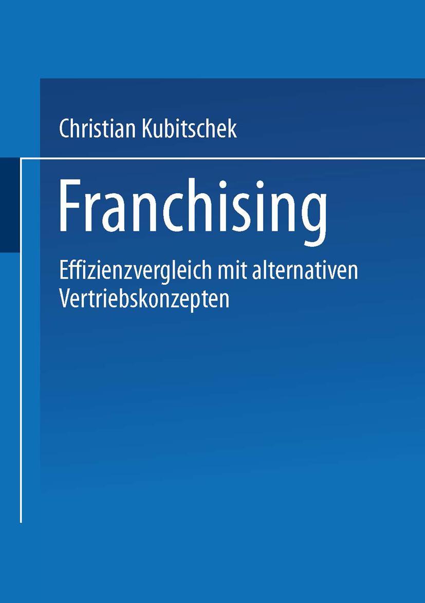 Vorderes Coverbild Franchising