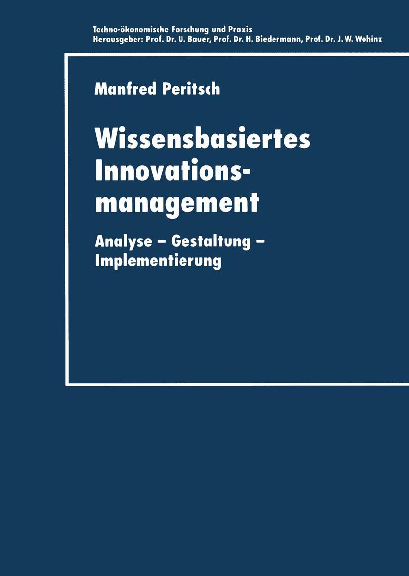 Vorderes Coverbild Wissensbasiertes Innovationsmanagement
