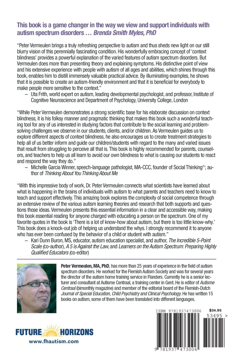 Rückseitencover Autism as Context Blindness