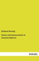 Vorderes Coverbild Sturm und Sonnenschein in Deutsch-Südwest