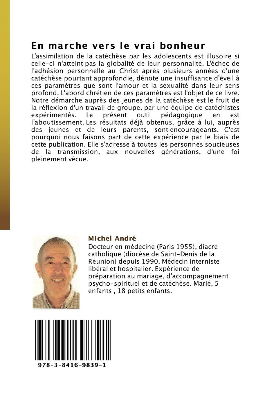 Rückseitencover En marche vers le vrai bonheur