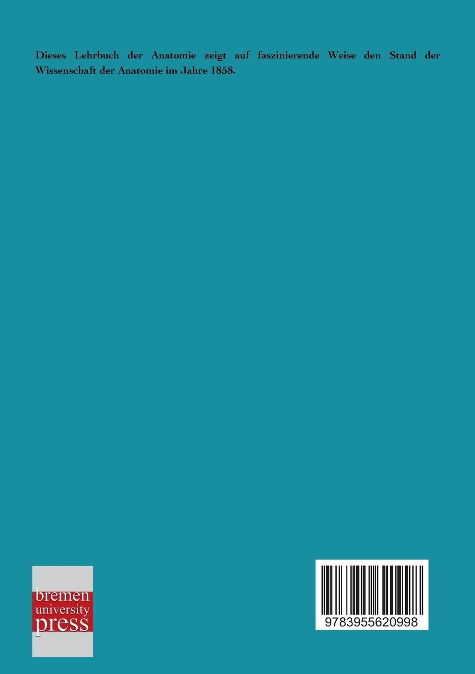 Rückseitencover Lehre der Anatomie (1858)