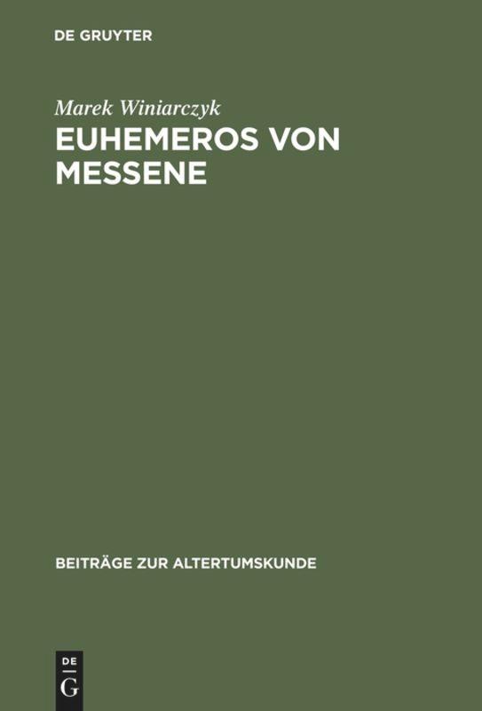 Vorderes Coverbild Euhemeros von Messene