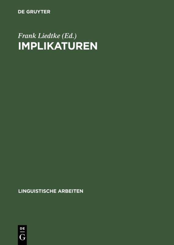 Vorderes Coverbild Implikaturen