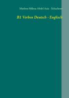 Vorderes Coverbild B1 Verben Deutsch - Englisch