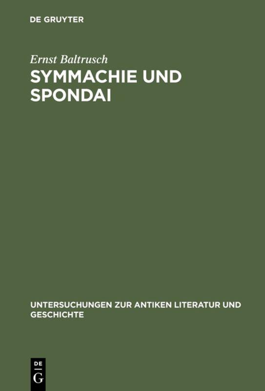 Vorderes Coverbild Symmachie und Spondai