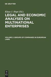 Vorderes Coverbild Groups of Companies in European laws / Les groupes de sociétés en droit européen