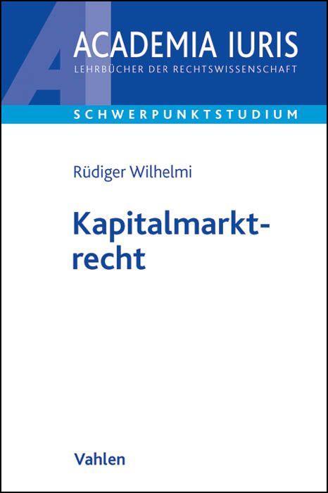Vorderes Coverbild Kapitalmarktrecht