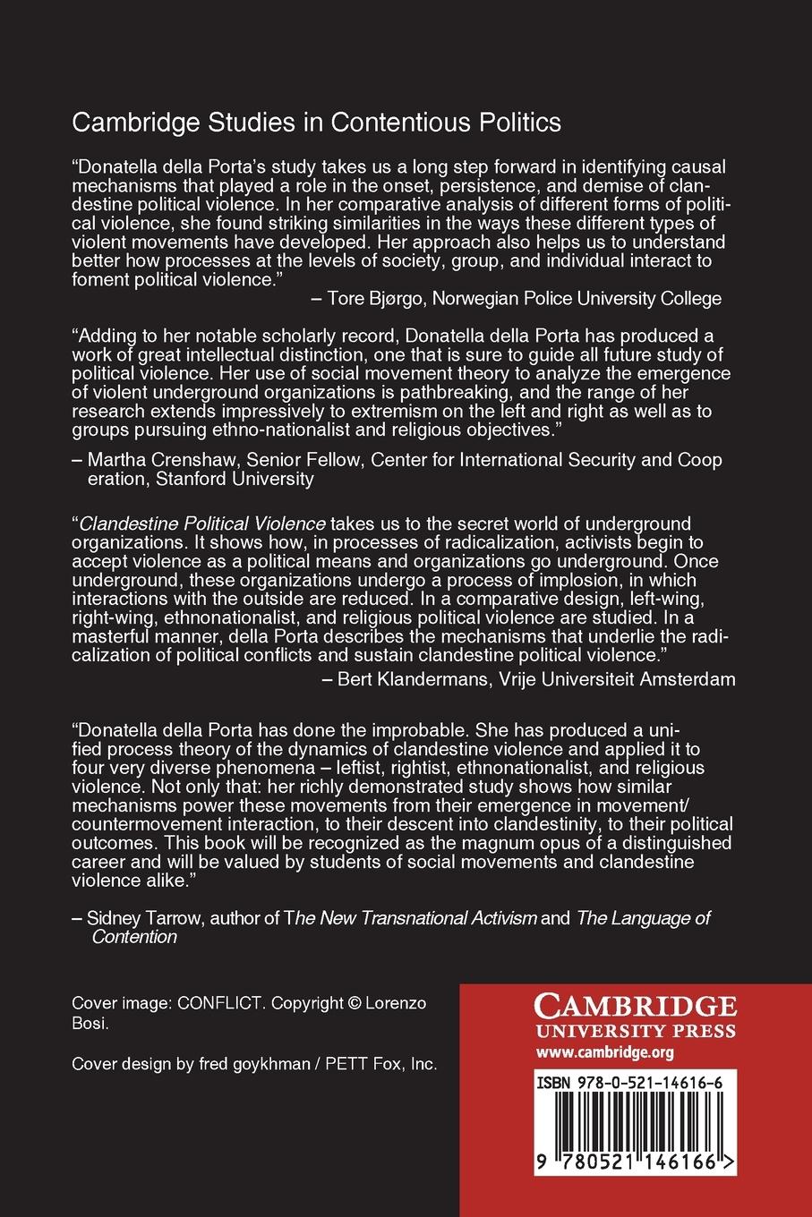 Rückseitencover Clandestine Political Violence