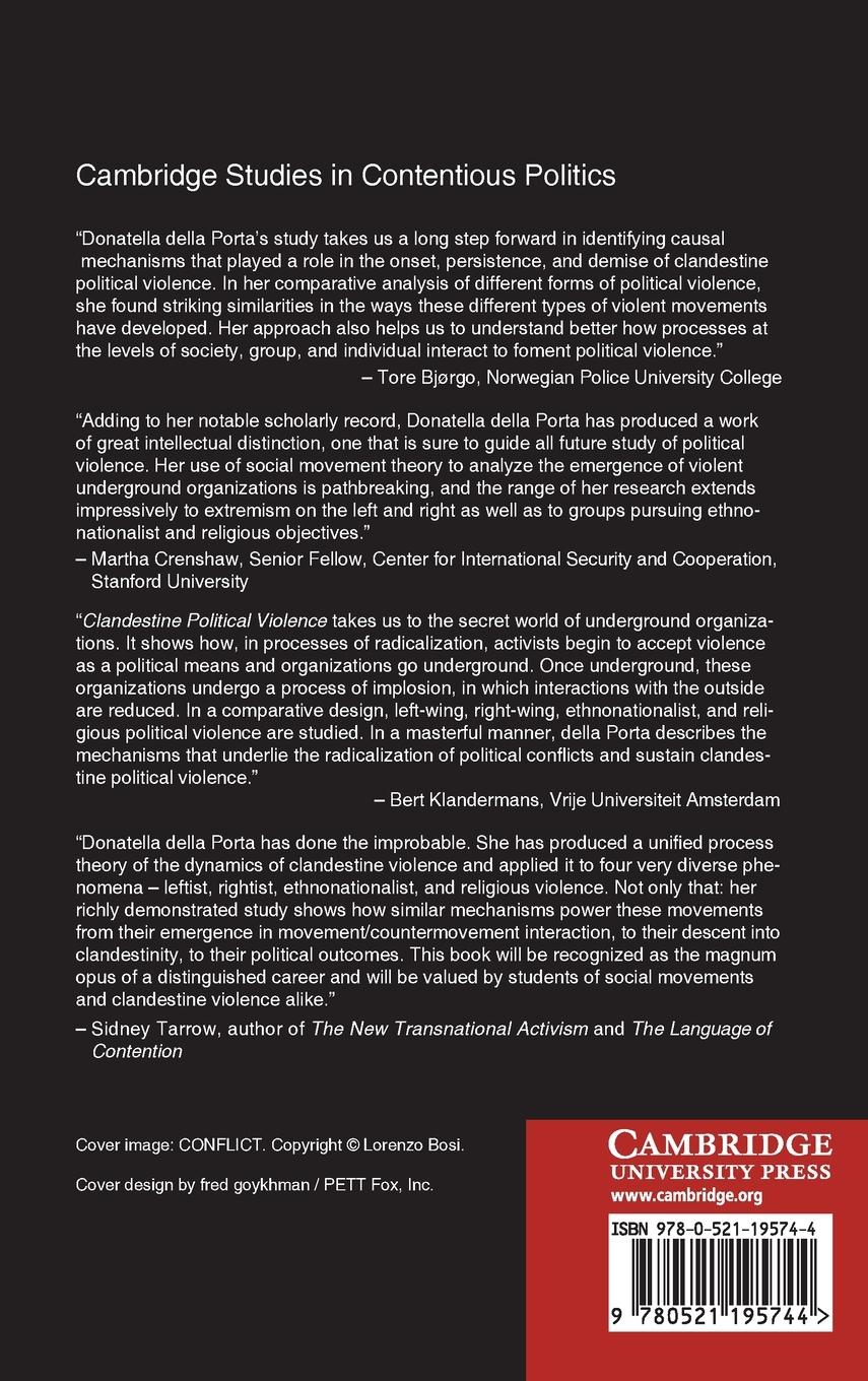 Rückseitencover Clandestine Political Violence