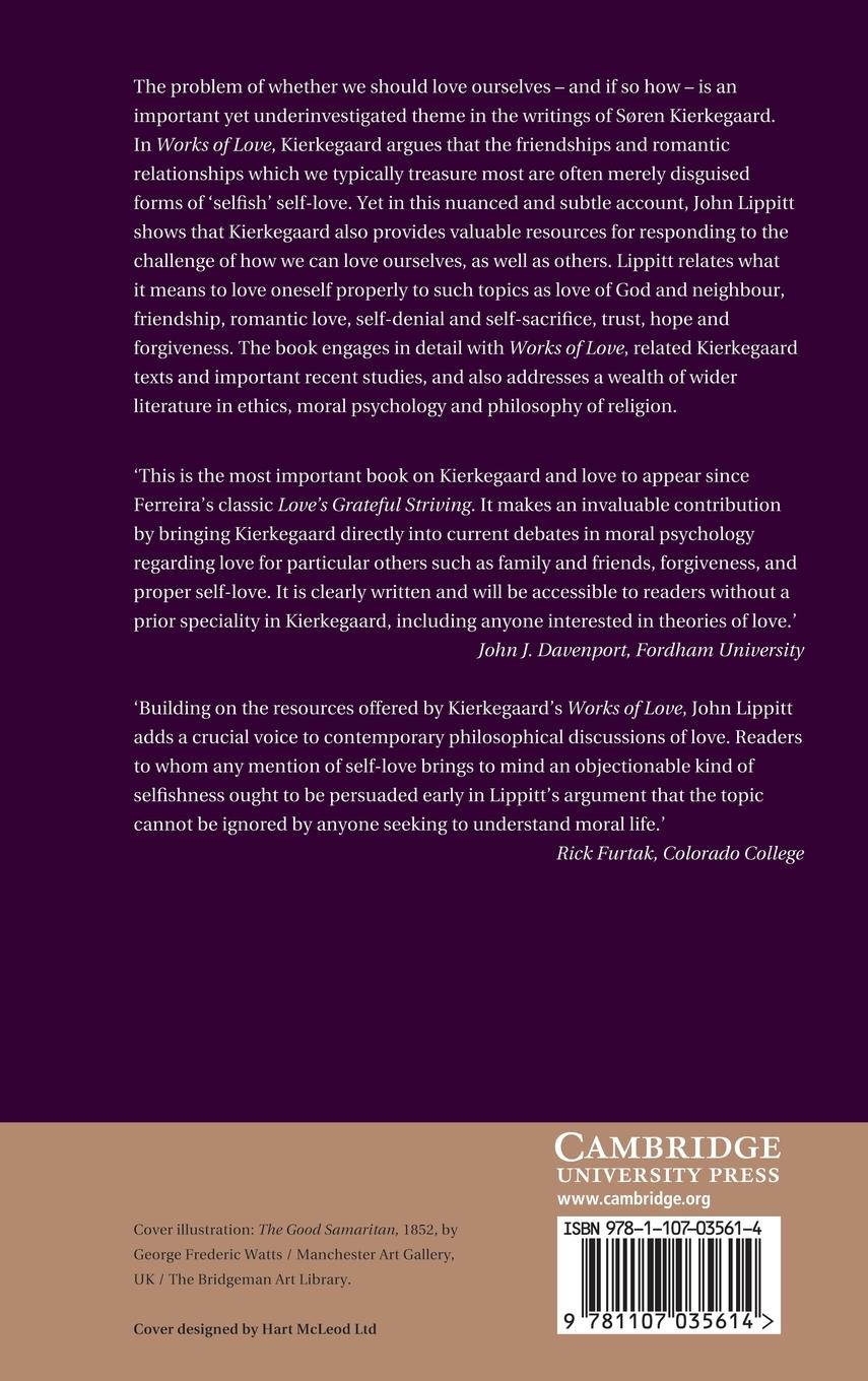 Rückseitencover Kierkegaard and the Problem of Self-Love