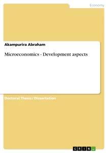 Vorderes Coverbild Microeconomics - Development aspects