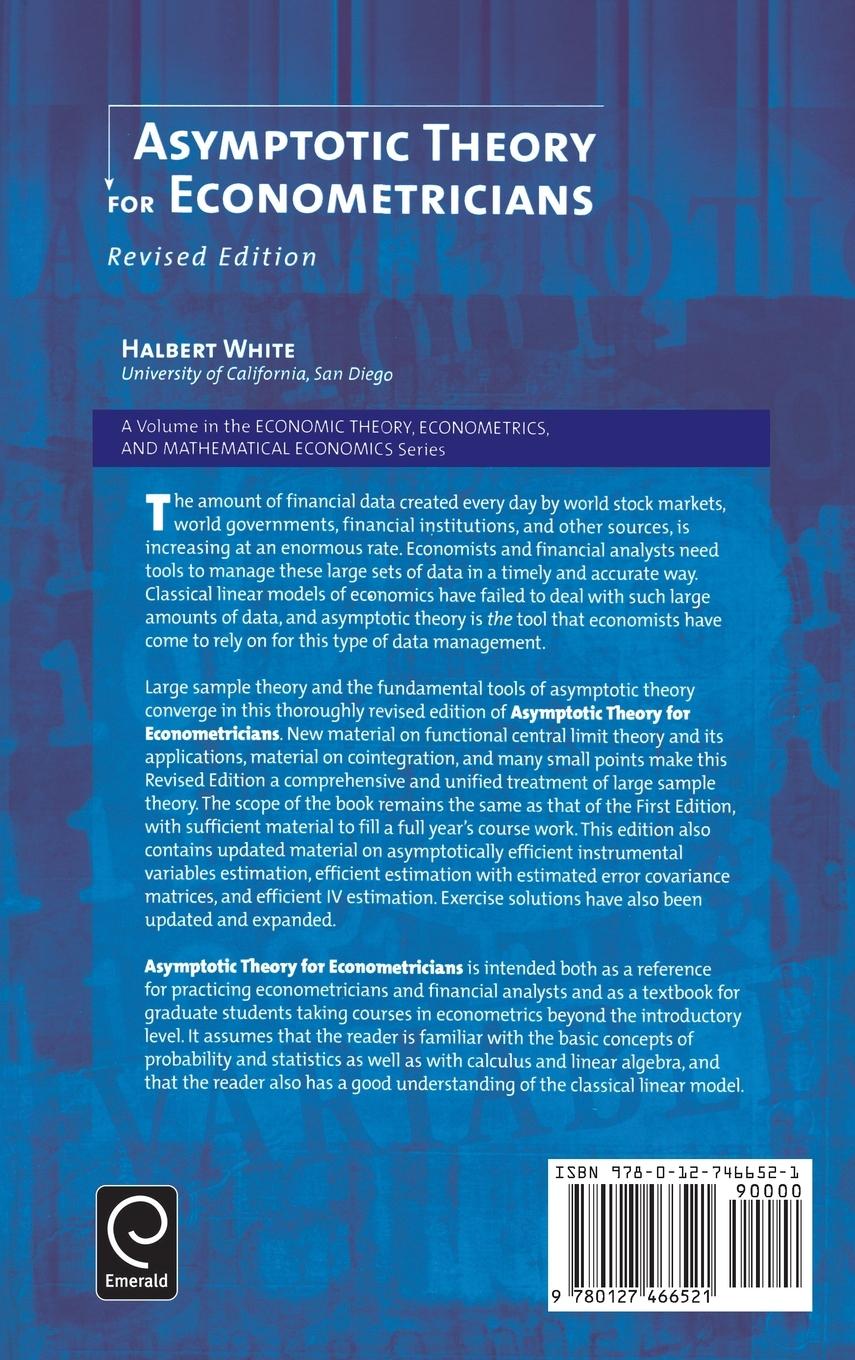 Rückseitencover Asymptotic Theory for Econometricians
