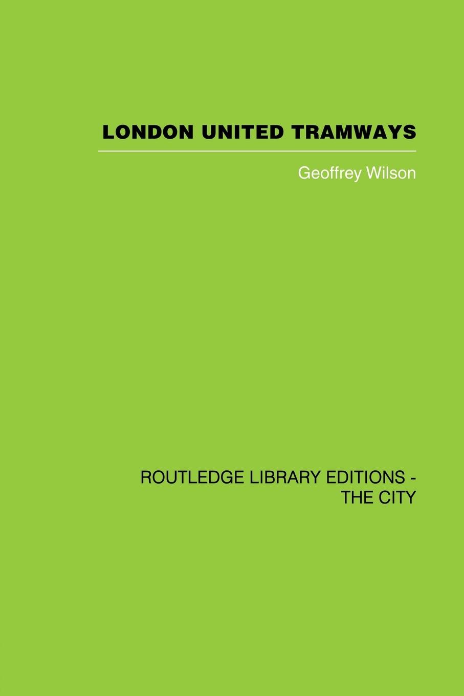 Vorderes Coverbild London United Tramways