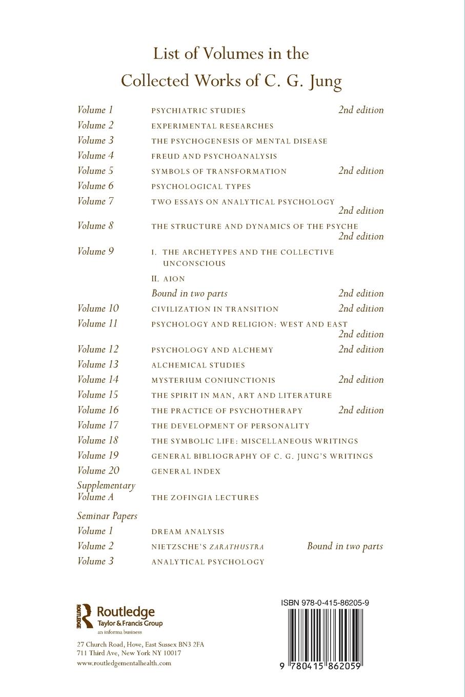 Rückseitencover Analytical Psychology