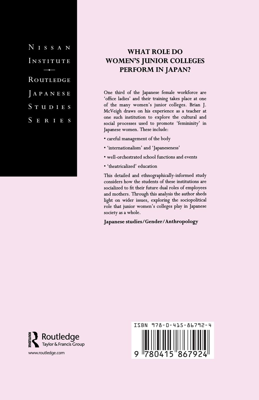 Rückseitencover Life in a Japanese Women's College