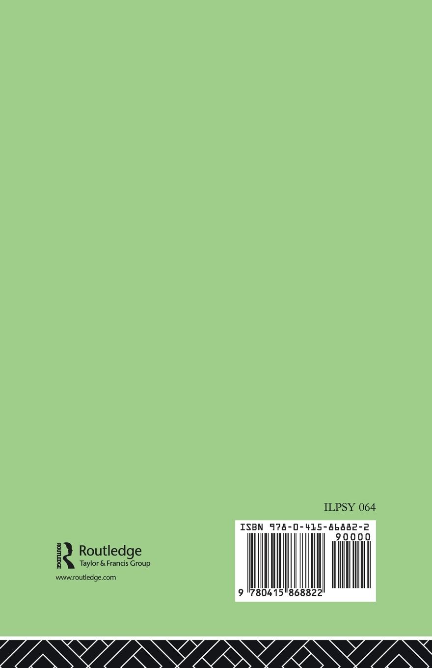 Rückseitencover The PSYCHOLOGY OF THE INFANT