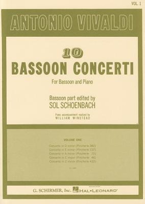 Vorderes Coverbild 10 Bassoon Concertos - Volume 1