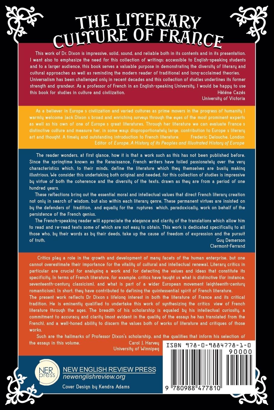 Rückseitencover The Literary Culture of France