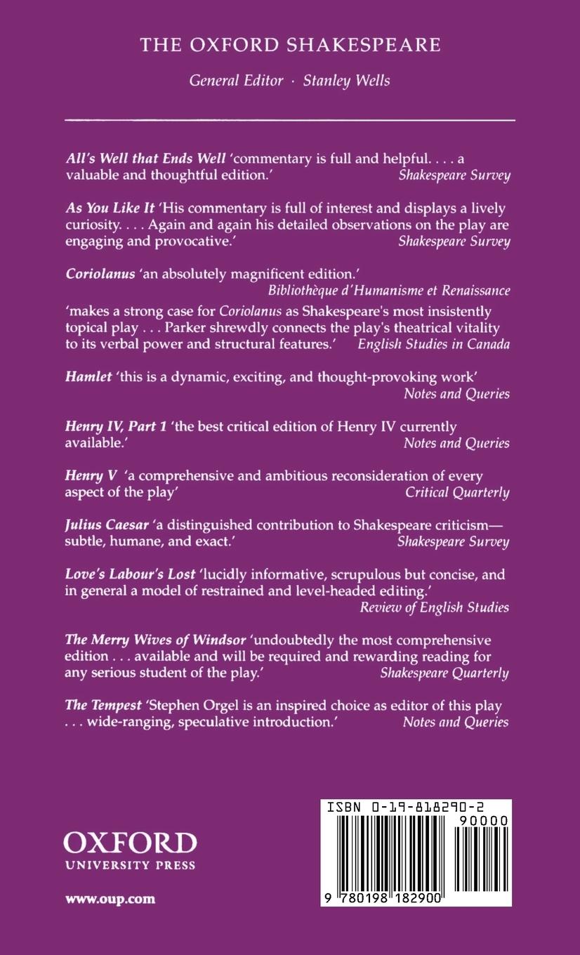 Rückseitencover King Lear