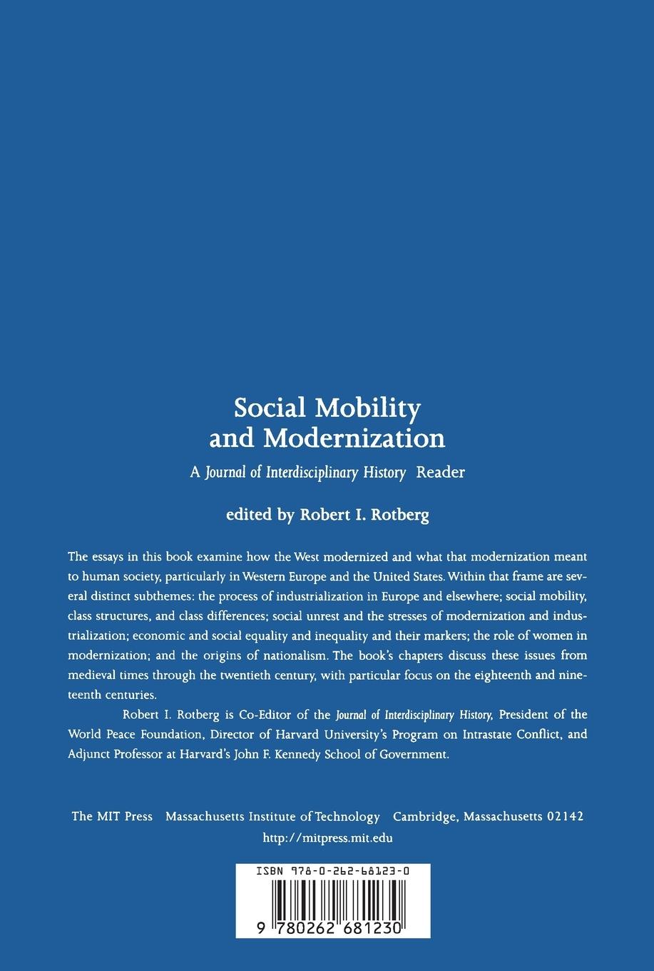 Rückseitencover Social Mobility and Modernization