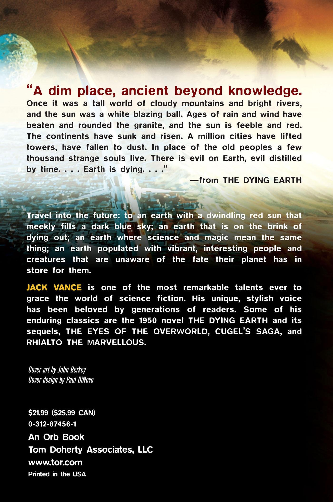 Rückseitencover Tales of the Dying Earth