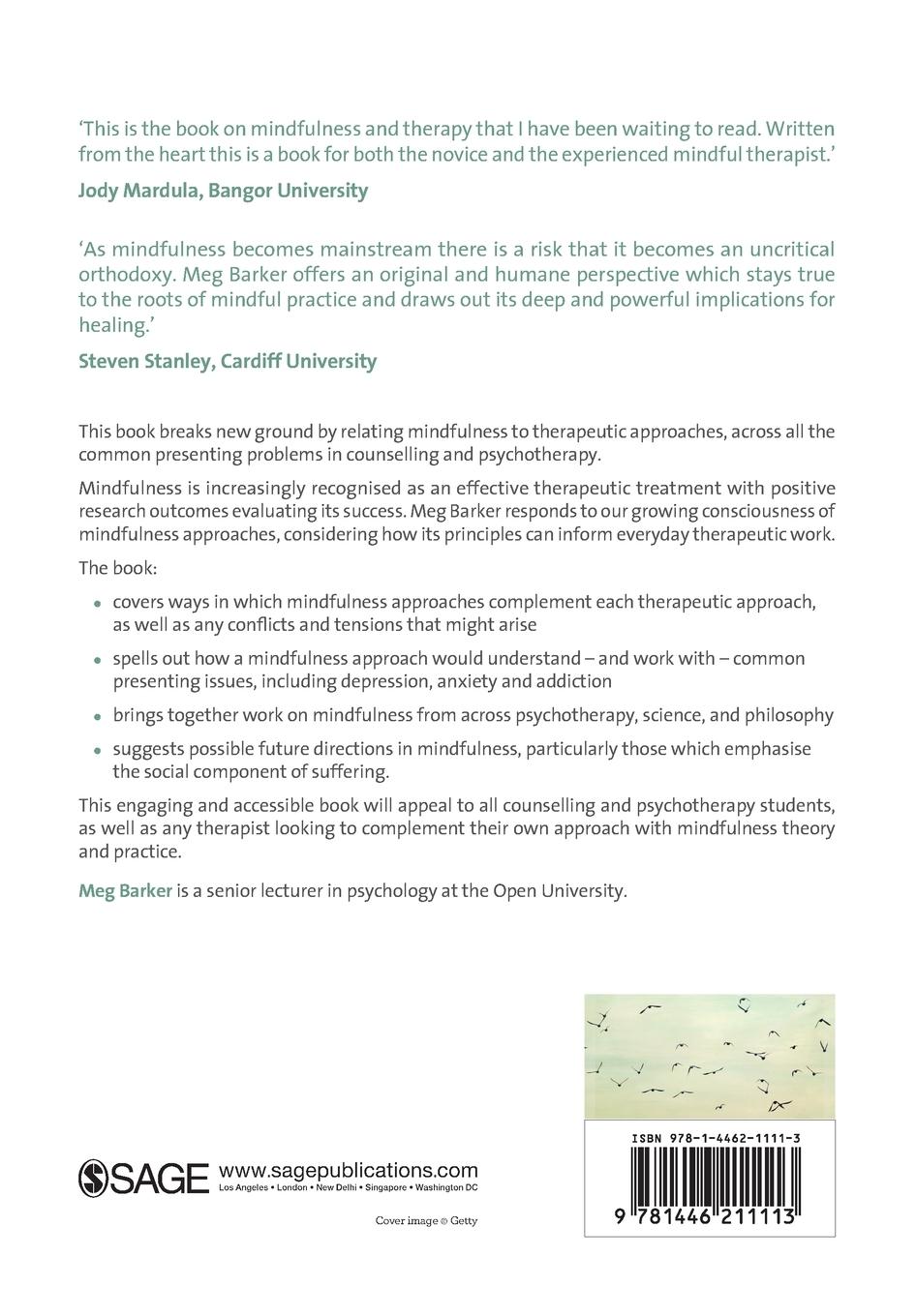 Rückseitencover Mindful Counselling & Psychotherapy