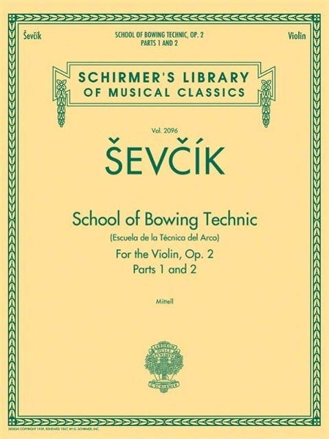 Vorderes Coverbild School of Bowing Technics, Op. 2, Parts 1 & 2