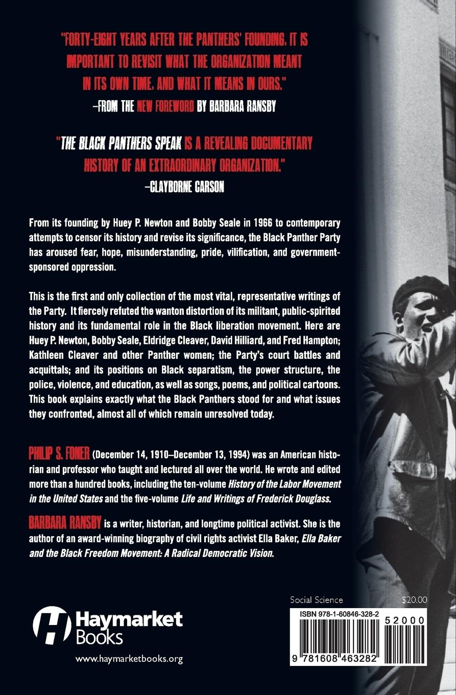 Rückseitencover Black Panthers Speak