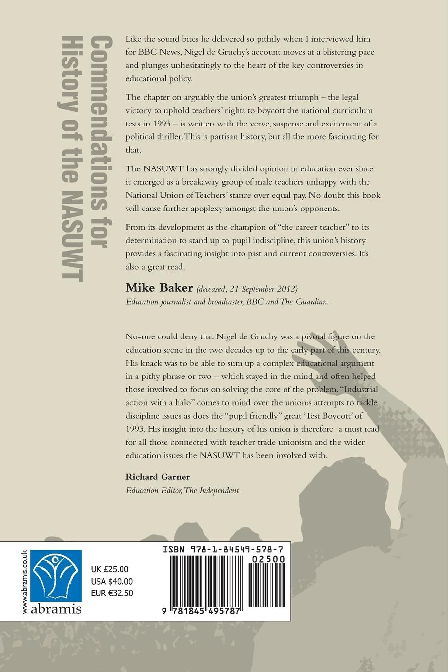 Rückseitencover History of the NASUWT