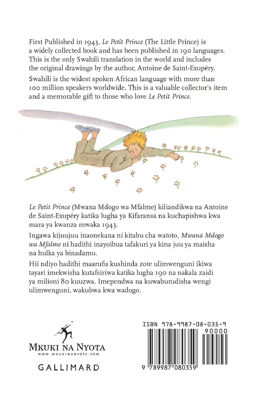 Rückseitencover Mwana Mdogo Wa Mfalme (Le Petit Prince)