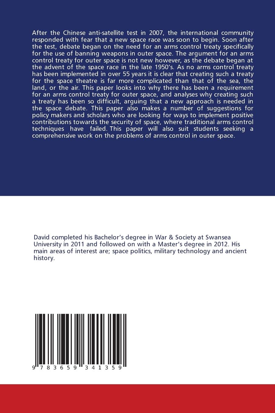 Rückseitencover Space Weapons and Outer Space Arms Control