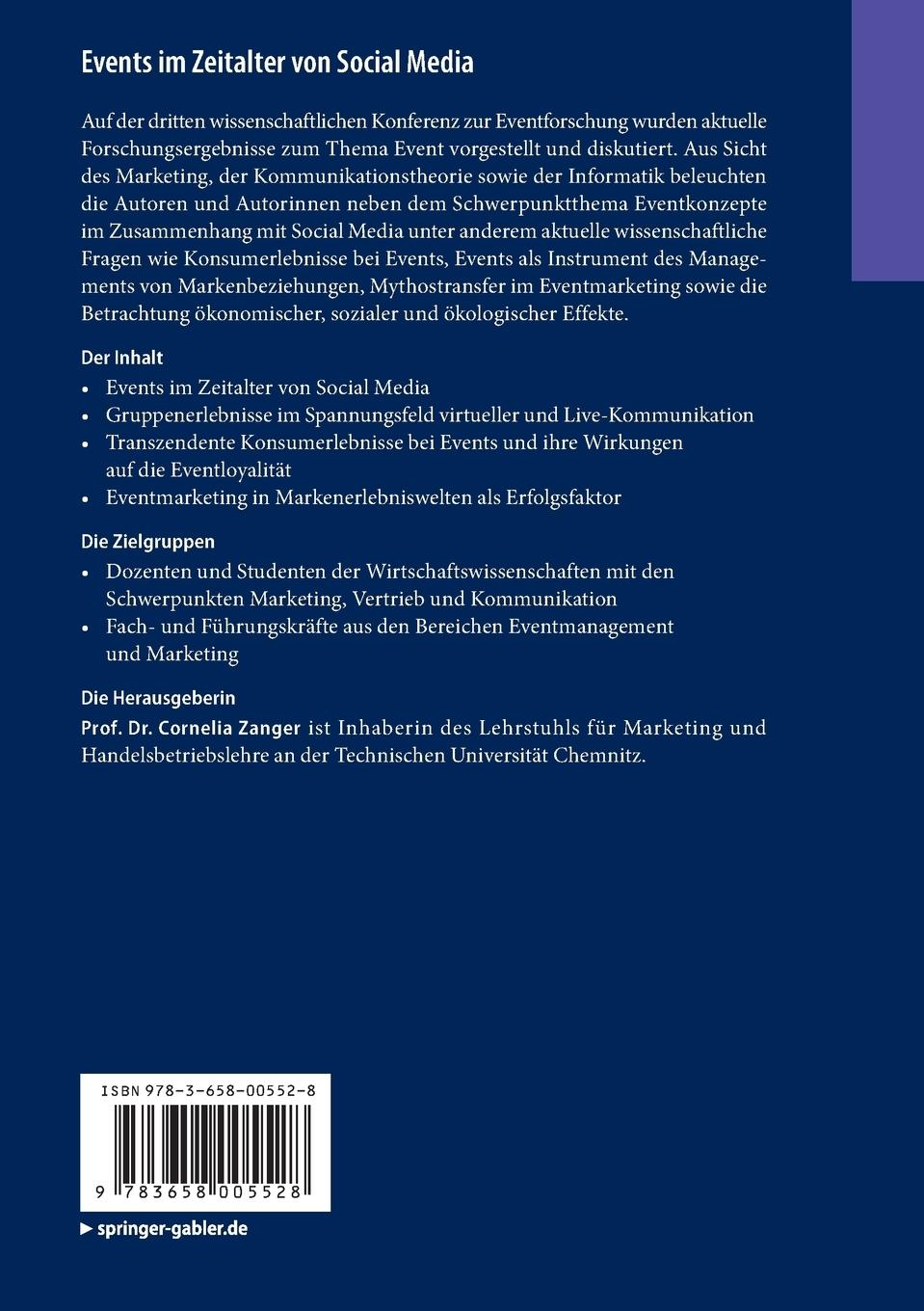 Rückseitencover Events im Zeitalter von Social Media