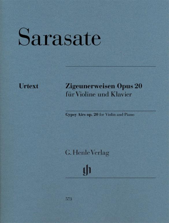 Vorderes Coverbild Zigeunerweisen op. 20 für Violine und Klavier