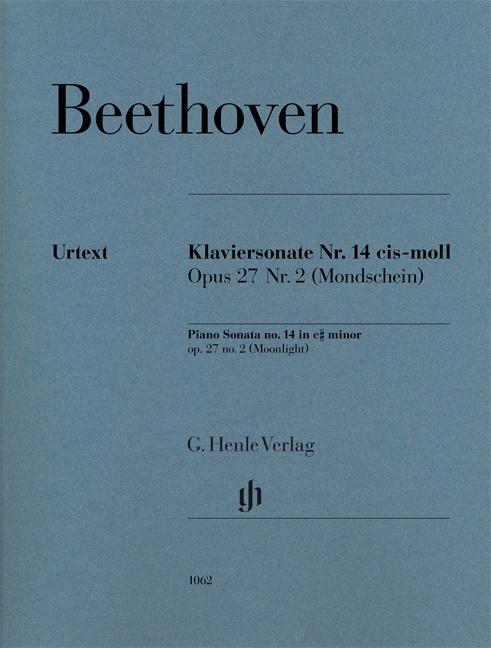 Vorderes Coverbild Klaviersonate Nr. 14 cis-moll Opus 27 Nr.2 (Mondschein)