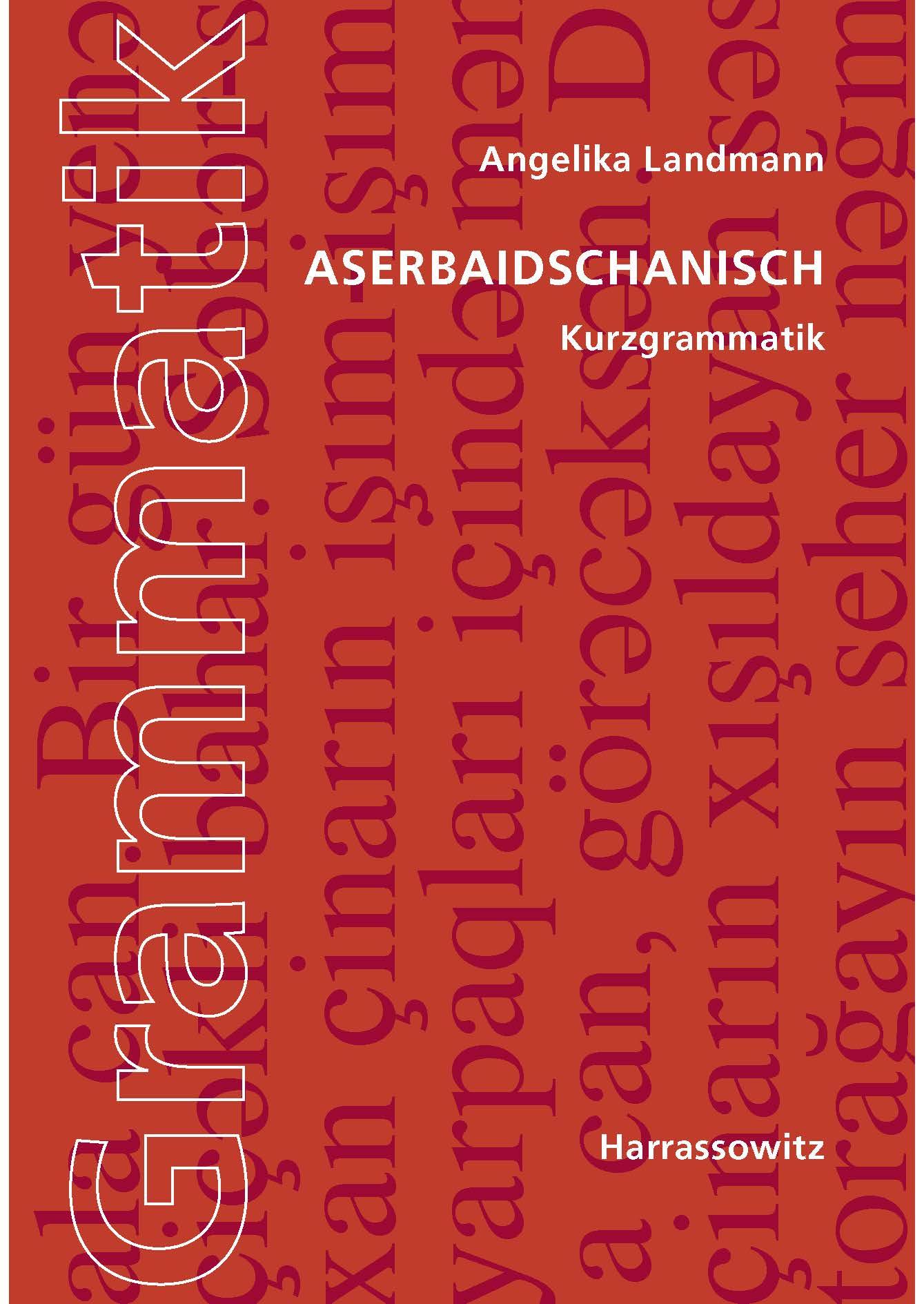 Vorderes Coverbild Aserbaidschanisch. Kurzgrammatik