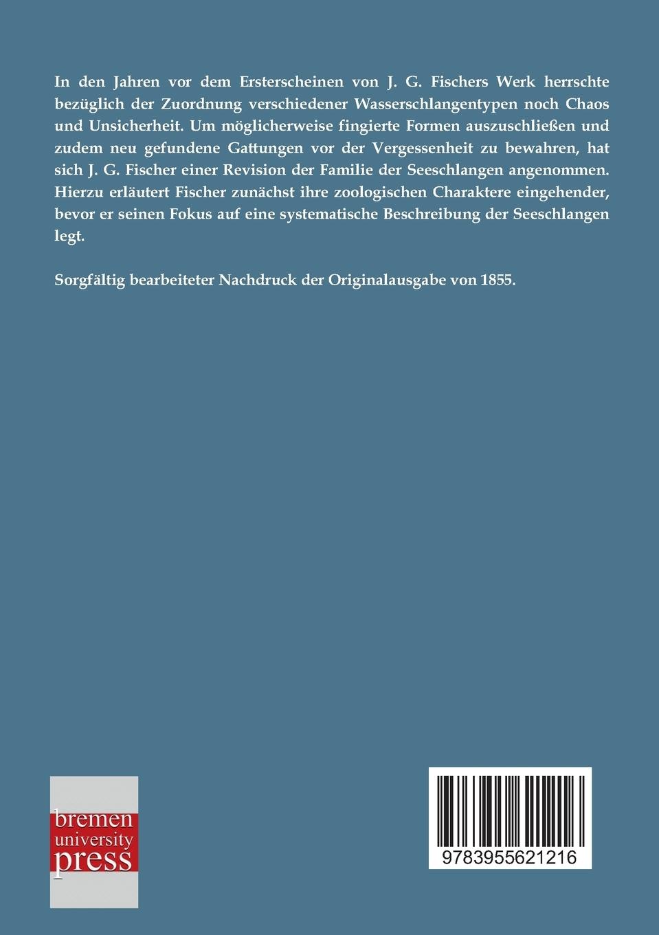 Rückseitencover Die Familie der Seeschlangen