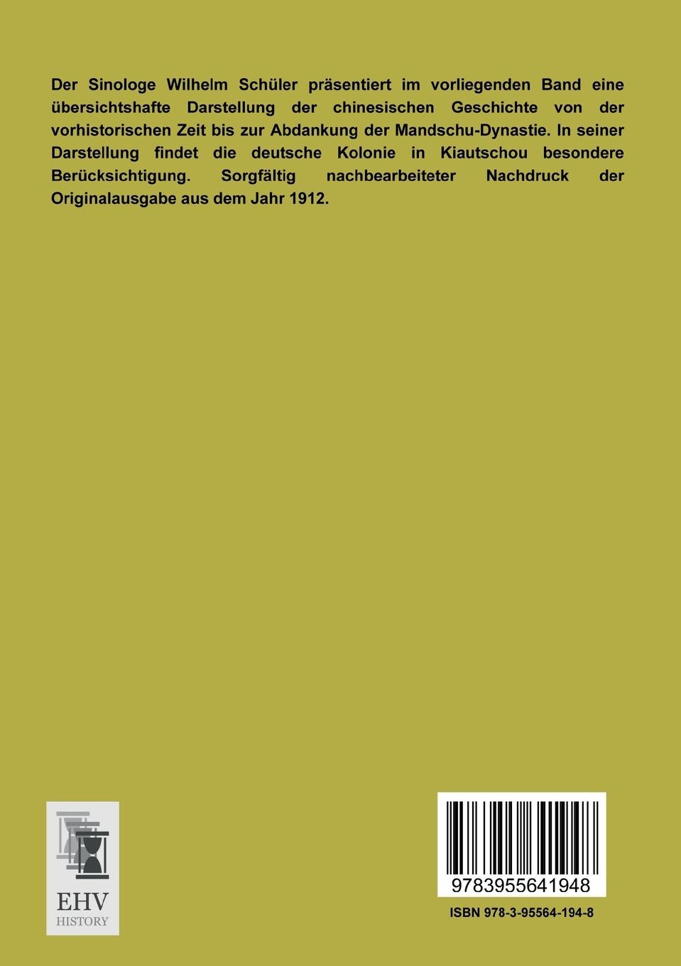 Rückseitencover Abriss der neueren Geschichte Chinas
