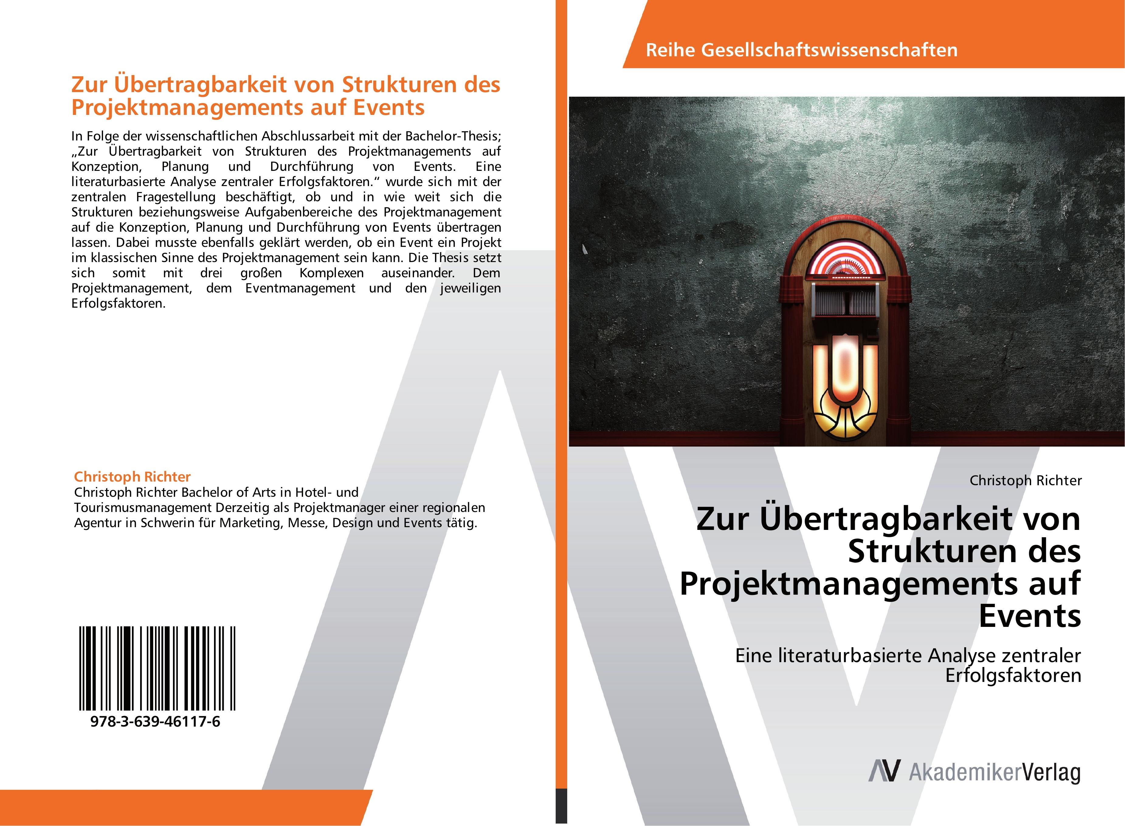 Vorderes Coverbild Zur Übertragbarkeit von Strukturen des Projektmanagements auf Events