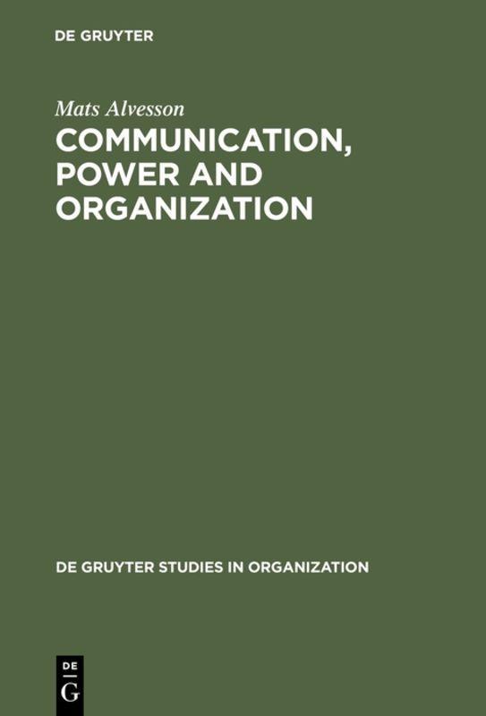 Vorderes Coverbild Communication, Power and Organization