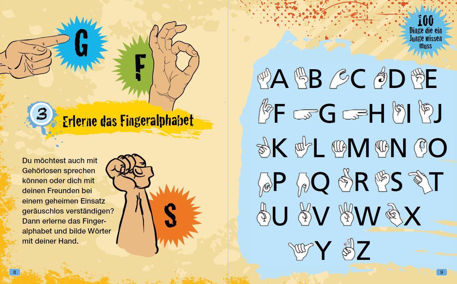 Beispielinhalt (Bild) 100 Dinge die ein Junge wissen muss