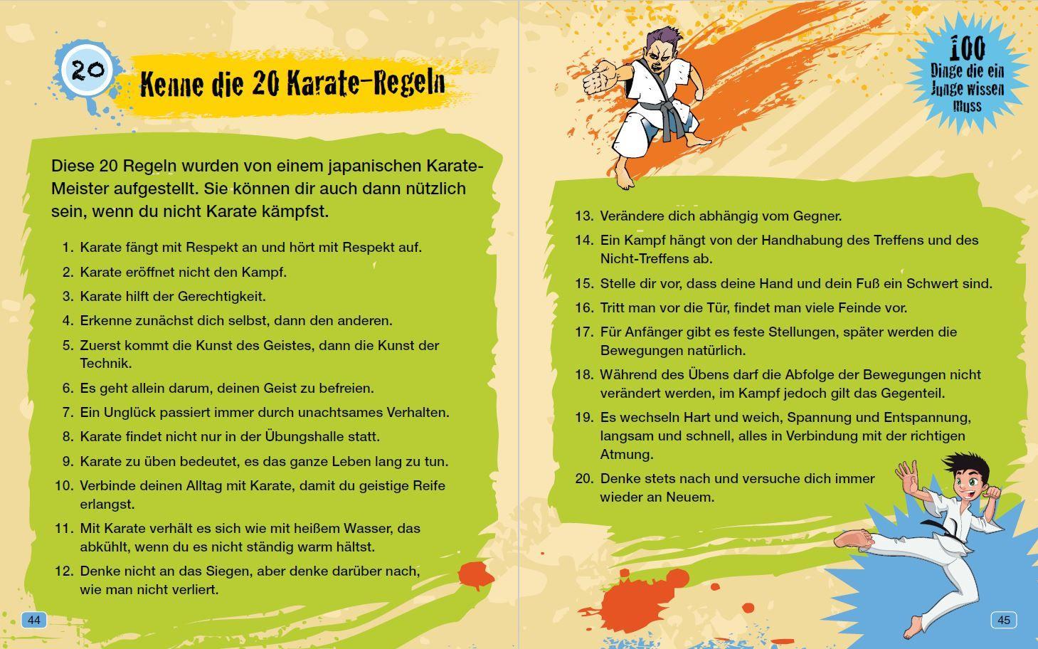 Beispielinhalt (Bild) 100 Dinge die ein Junge wissen muss