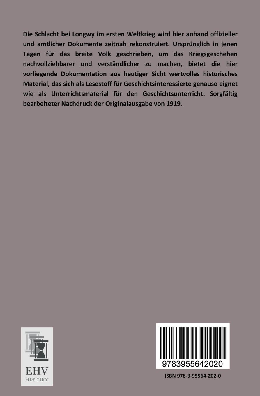 Rückseitencover Die Schlacht bei Longwy