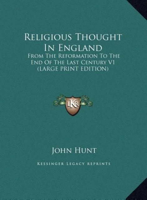 Vorderes Coverbild Religious Thought In England