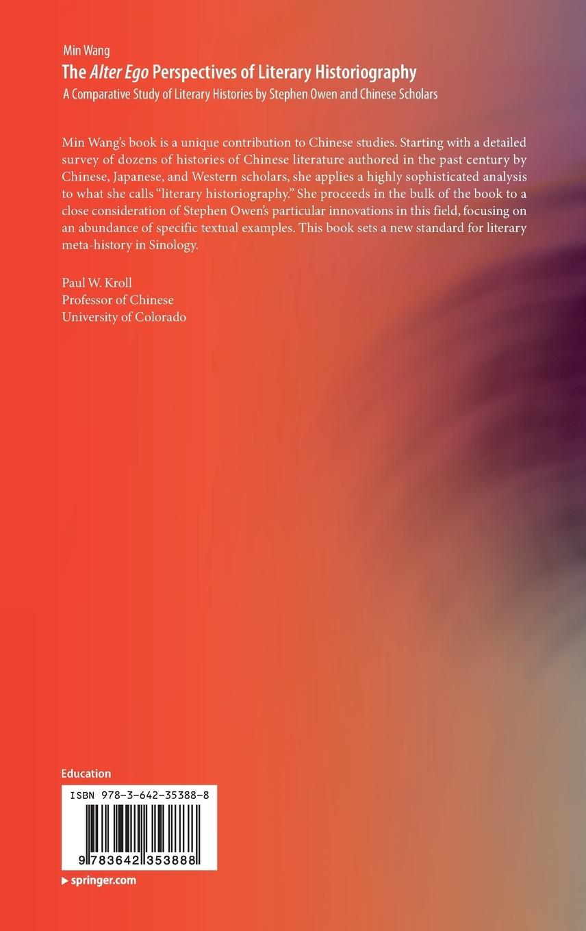 Rückseitencover The Alter Ego Perspectives of Literary Historiography