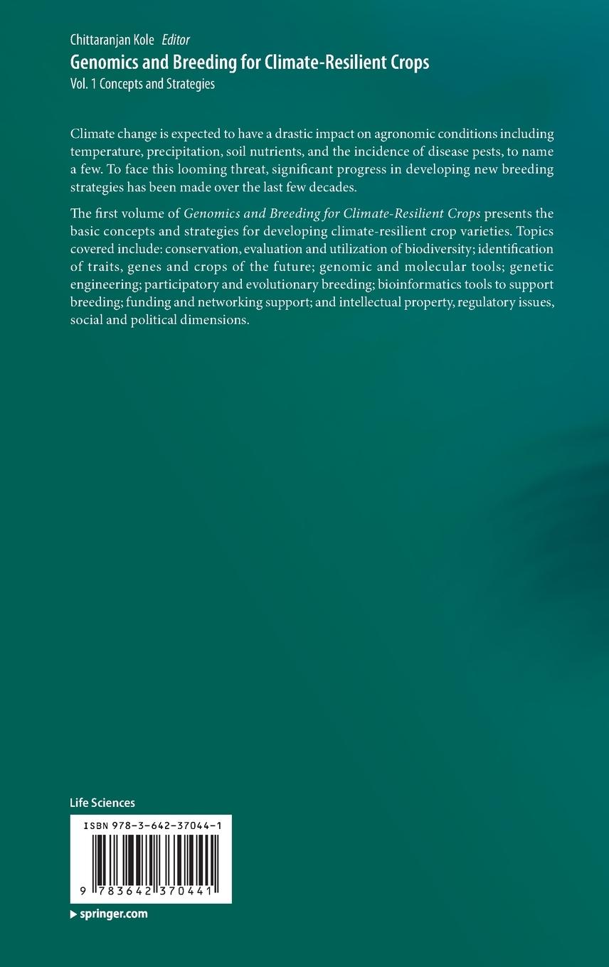 Rückseitencover Genomics and Breeding for Climate-Resilient Crops