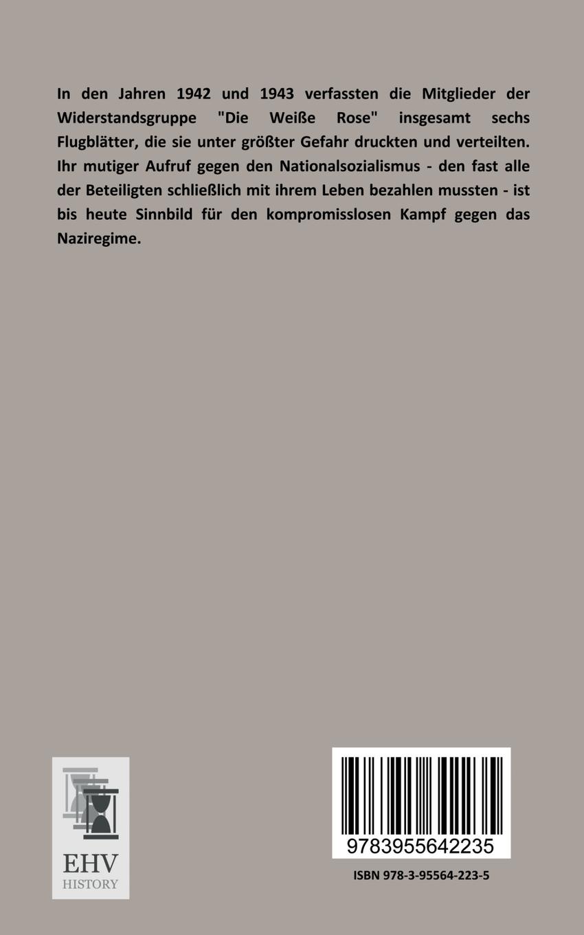 Rückseitencover Die Flugblätter der Weißen Rose
