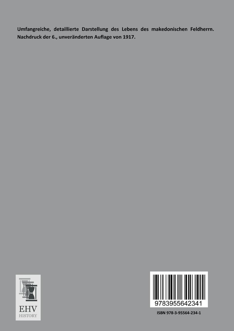 Rückseitencover Alexander der Große