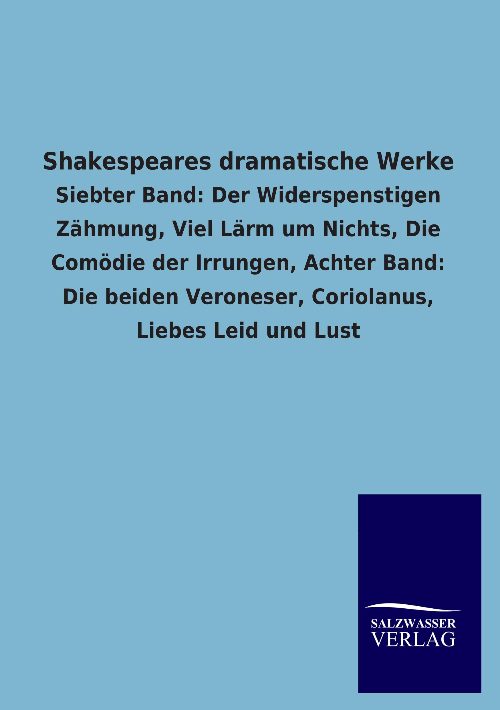 Vorderes Coverbild Shakespeares dramatische Werke