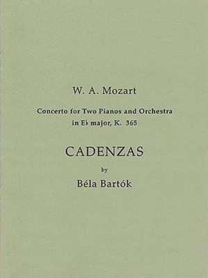 Vorderes Coverbild Cadenzas to Mozart's Concerto for 2 Pianos and Orchestra in E Flat Major, K. 365